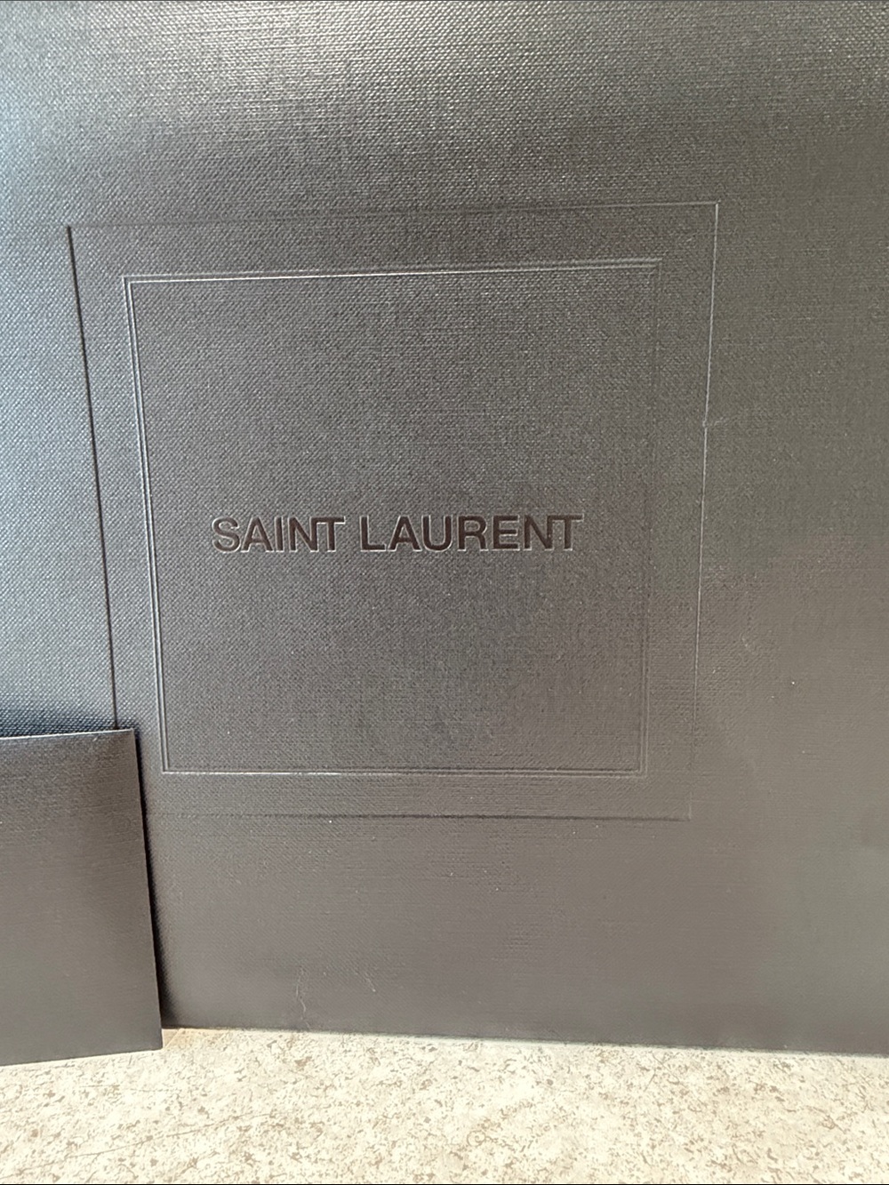 BNWOT SAINT LAURENT EMPTY PAPER SHOPPING BAG WITH MATCHING ENVELOPE FOR A CARD - Picture 6 of 7